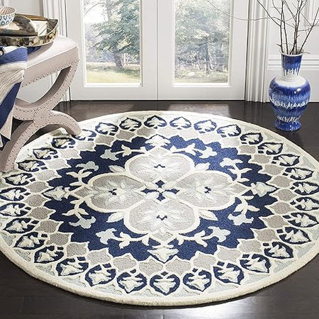 Round Modern Hand Tufted Carpet