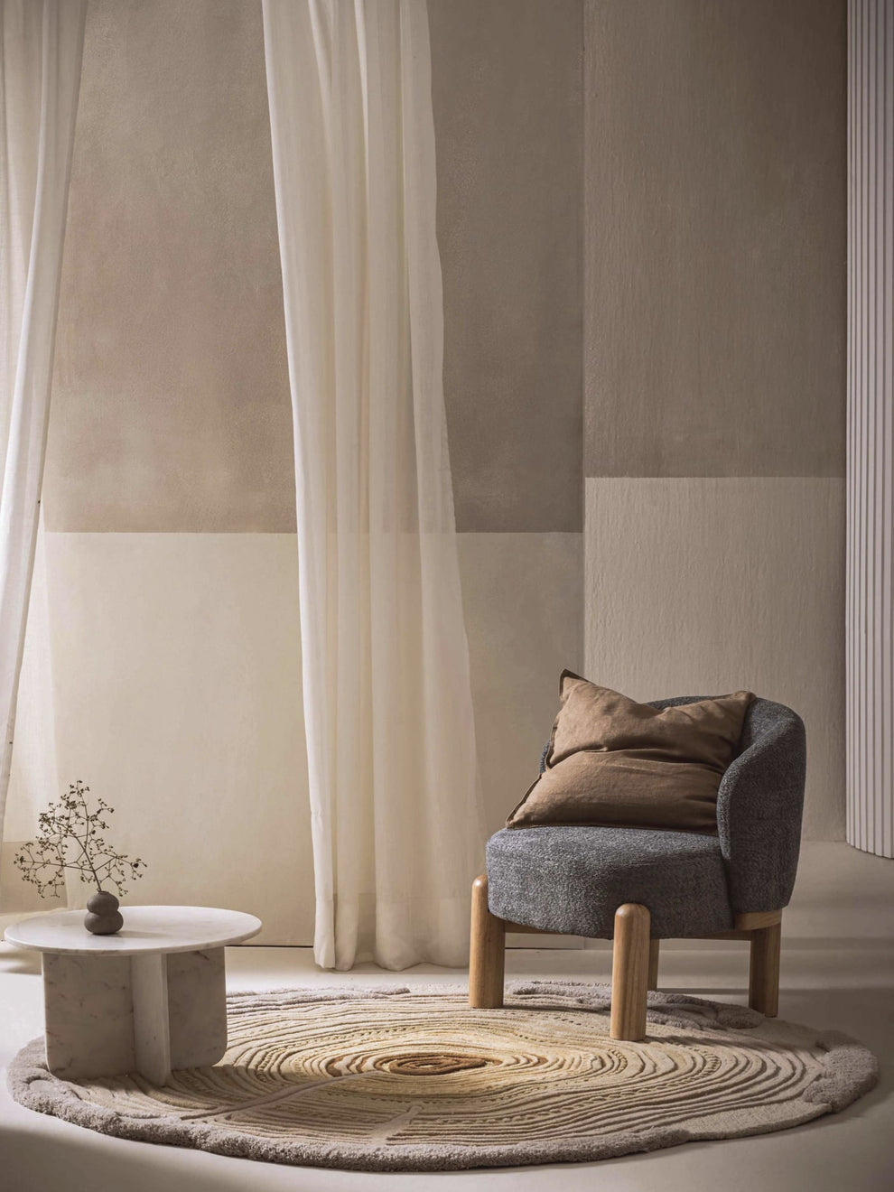 Geometric Unshaped Hand Tufted Carpet