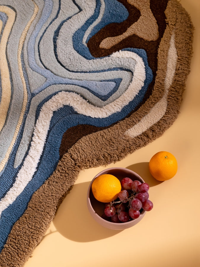 Luxury Touch Abstract Unshaped Hand Tufted Carpet