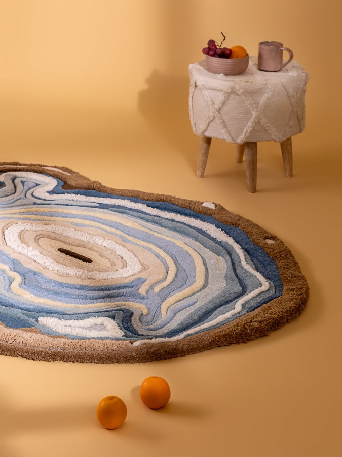 Luxury Touch Abstract Unshaped Hand Tufted Carpet