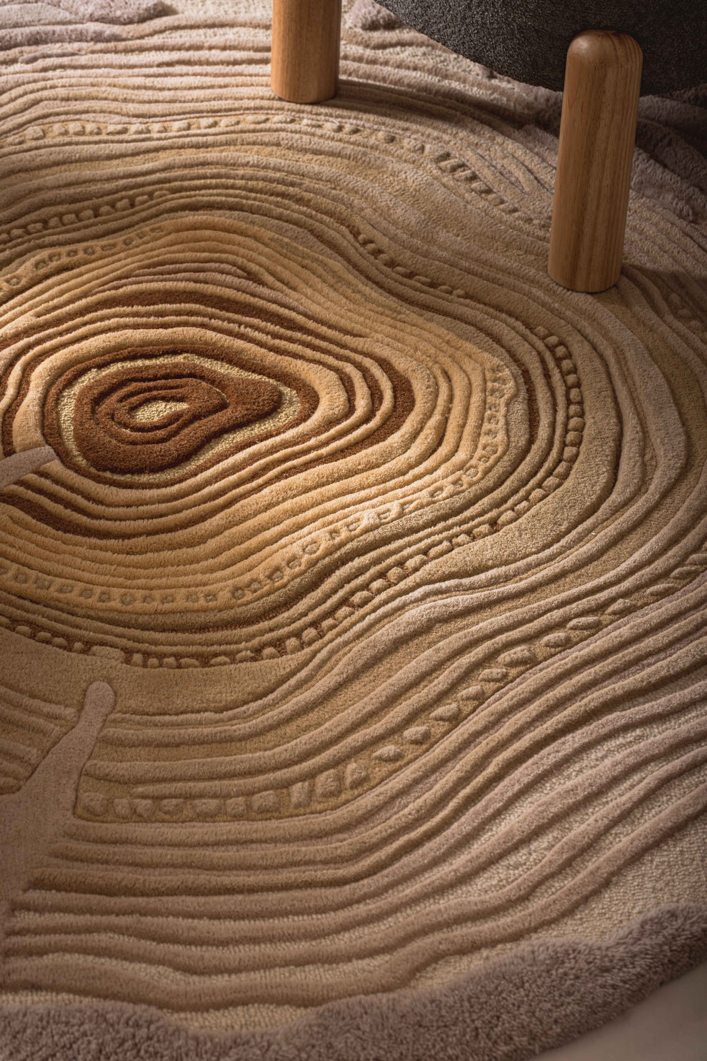 Geometric Unshaped Hand Tufted Carpet